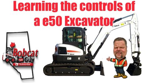 how to operate a bobcat mini excavator|mini excavator controls run through.